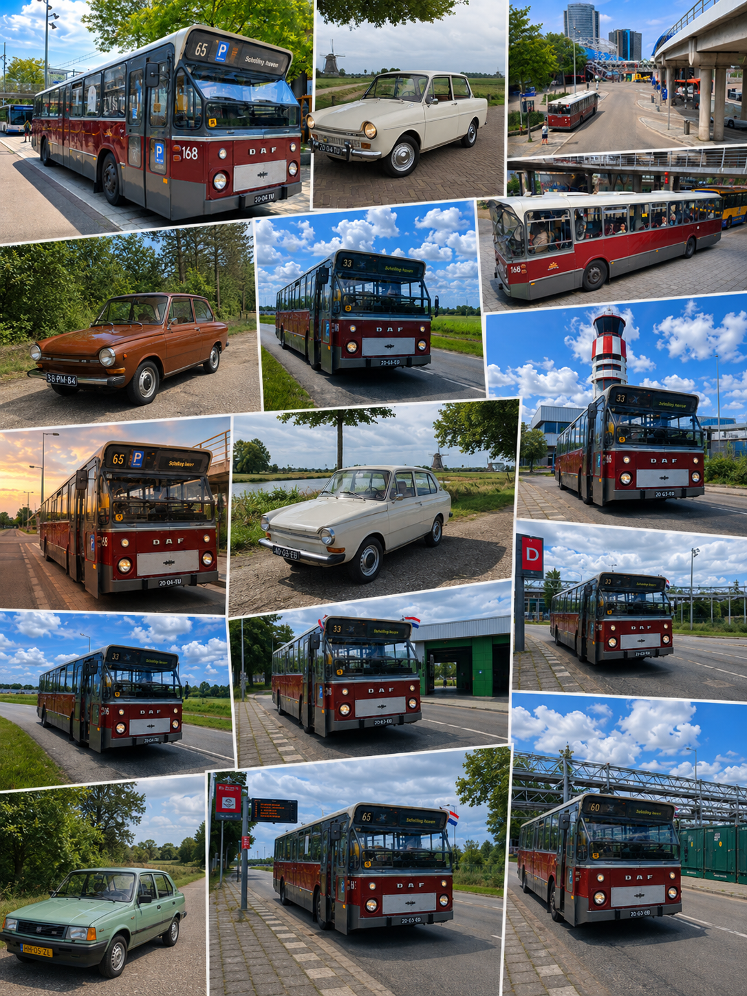 Fotocollage Standaardbus 168