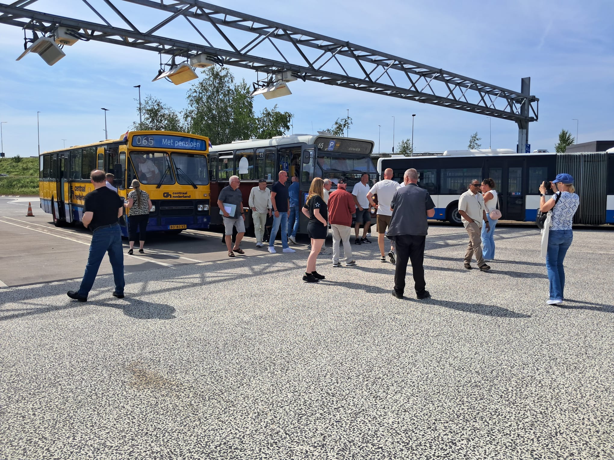 Deelnemers aan de pensioenrit
